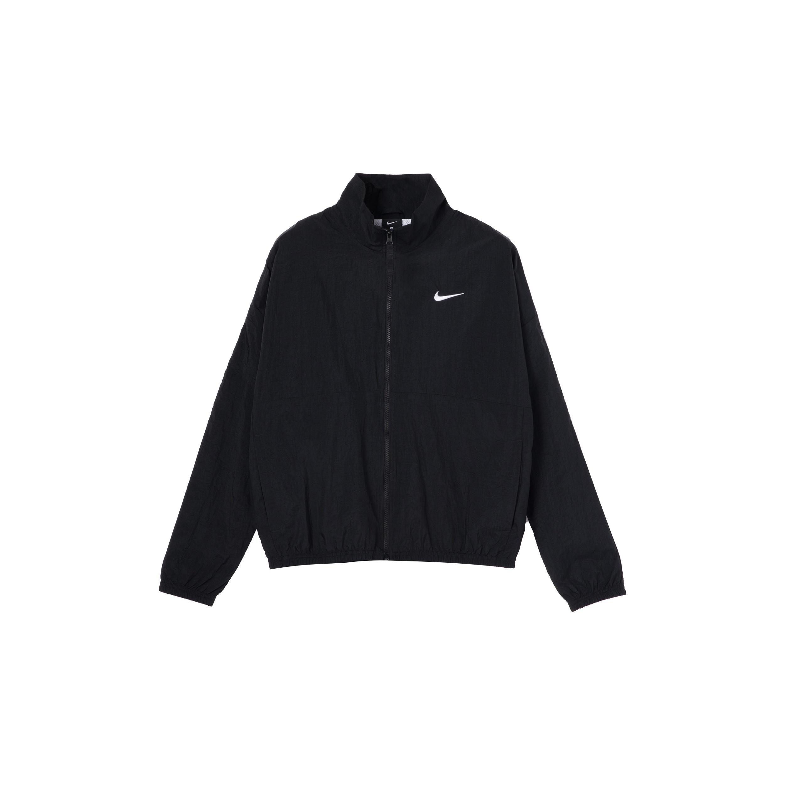 Nike Stand Collar Logo Print Jacket Black Men s CW7349-010 M