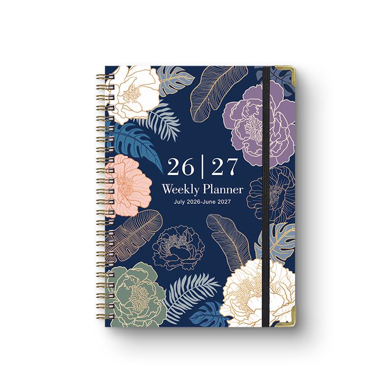 2026 A5 Spiral English Notebook & Planner