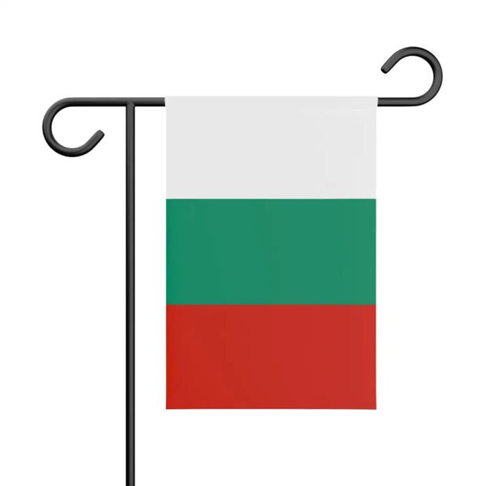 Drapeau - Bulgarie - 32 X 47.5 Cm - Polyester - Impression Recto/verso - Jardin Extérieur
