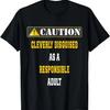 Cleverly Disguised As A Responsible Adult, Funny Party T-Shirt,Comfortable Pure Cotton