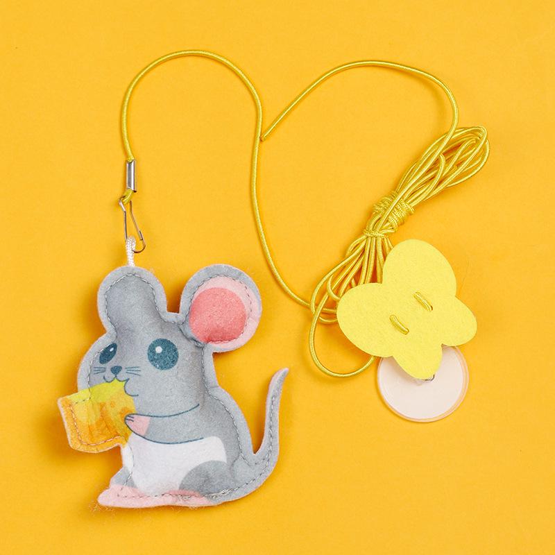 Cat Teaser Wand with Hanging Plush Rope for Kittens