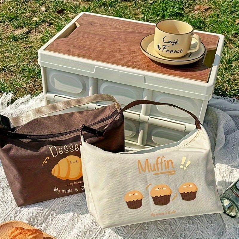 Insulated Lunch Bag for Adults Leak Proof Tote with Handheld Strap,Durable Polyester,Perfect for Office, School,  Outdoor Dining,Non Food Contact