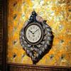Large Peacock Pine Wood Clock