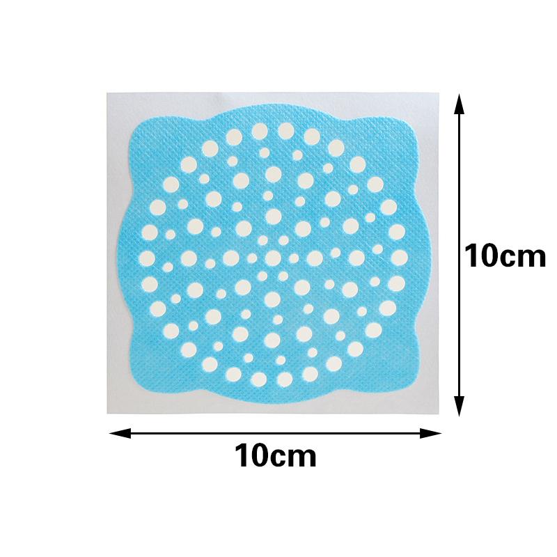 

30 шт. одноразовых наклеек на слив в душе, улавливатель волос, фильтры для раковины, антиблокировочная наклейка на сетчатый фильтр для ванны 10cm синий
