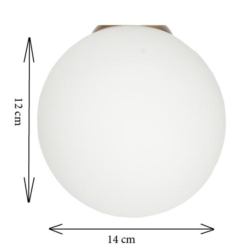 Lampa wisząca sufitowa klosz szklany kula led e14 pelote 14-395