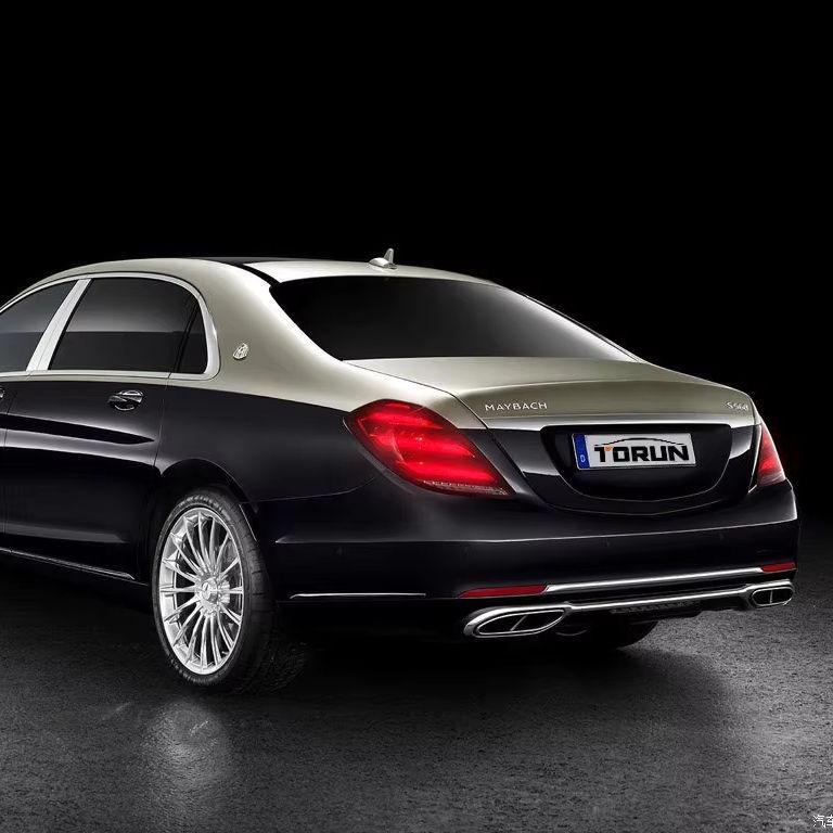 Edelstahl-Vierfachauslass-Schalldämpfer für Mercedes W205/W253/W222 S65