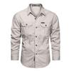 Camicie tattiche dell'esercito da uomo, primavera, autunno, casual, slim, cargo, da esterno, resistenti all'usura, a maniche lunghe, da lavoro