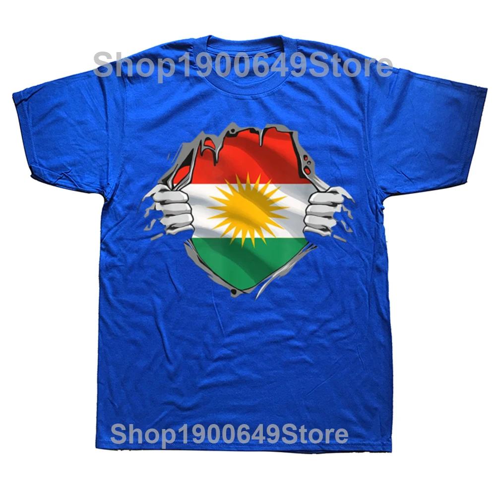 Vtipná Kurdistánská Kurdská Kurdové Vlajka Trička Pánská Dámská Móda Neformální Oversized Tričko 100% Bavlna Volný Styl Tričko