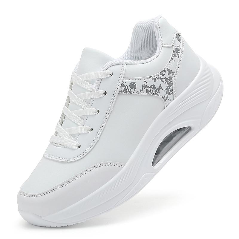 New sports shoes casual heightening shoes air cushion rockers thick-soled leather waterproof mother dance shoes