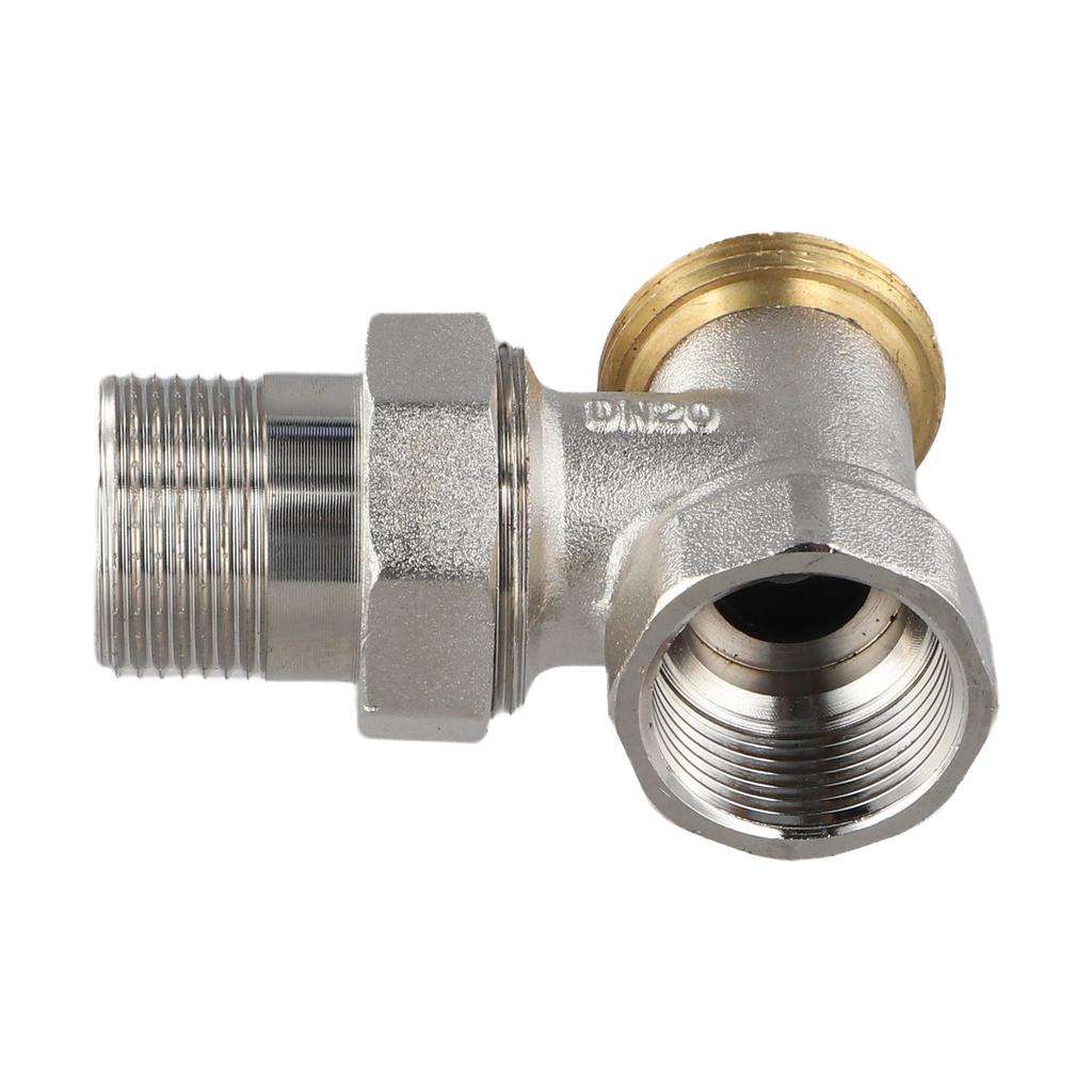 M30x1.5mm Thread Brass Angle Valve Ambient Temperature Control Easy Installation Energy-Saving Valve For Heating Systems