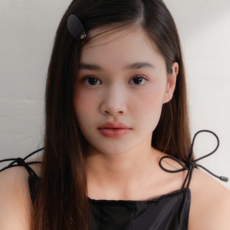 

OVLA romantic classic oval mini hair pin HP045 black (oval mini)