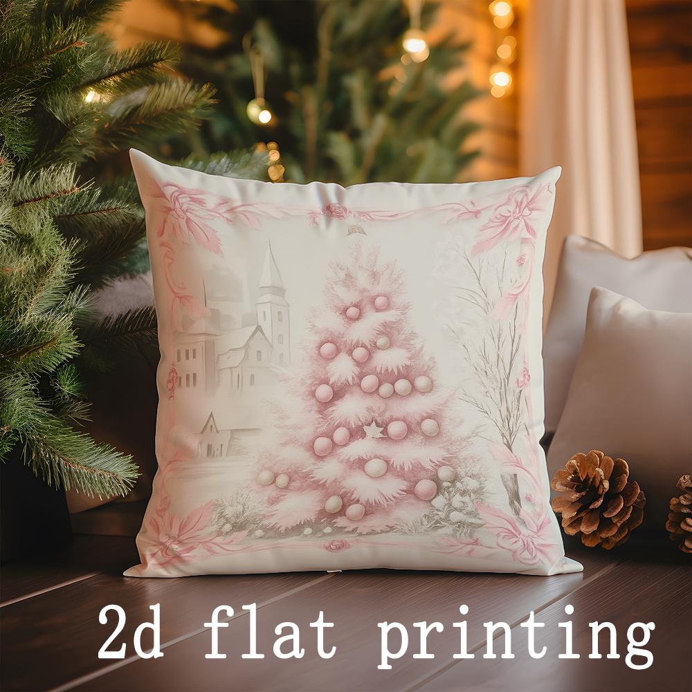 Home Decor Christmas-themed Patterns Pillow Covers for Sale Pattern Cushion Cover Suitable for Sofa Bedroom Car Pillow Cover
