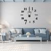 Frameless   Wall Clock Modern Mirror Wall Sticker for Home Living Room Bedroom Decor