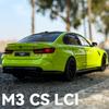 1:18 BMW M3 CS LCI G80 Mpower סופרקאר מתכת סגסוגת Diecast דגם מכונית קישוטים טרנדיים לשולחן העבודה בבית מתנת יום הולדת לילד