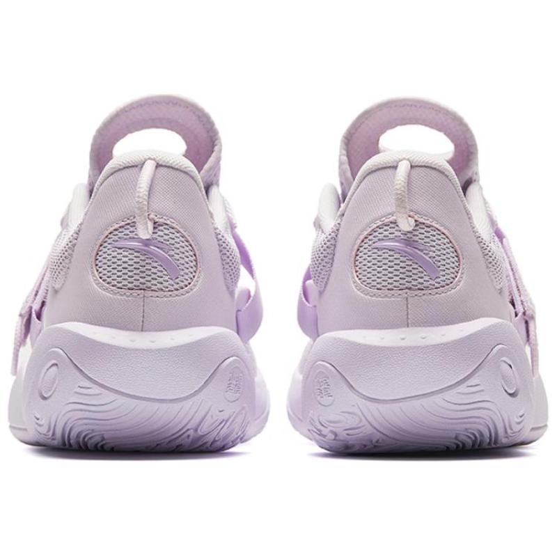 Anta Splash 6LITE Cushioning, Wear Resistant Low top Basketball Shoes Men's Purple Sneakers 112421608-5
