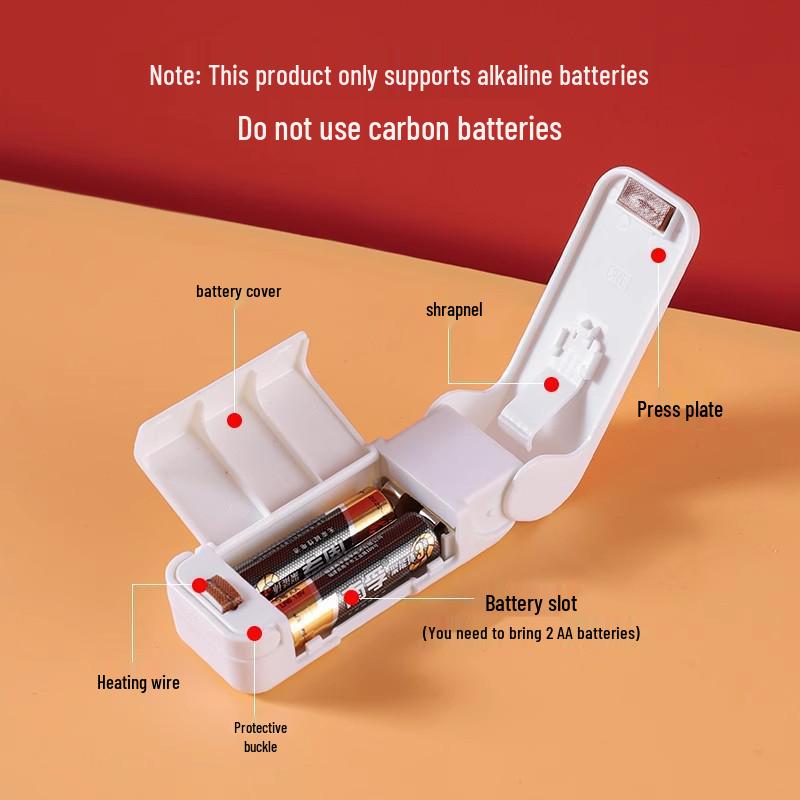 Compact Snack & Food Vacuum Sealer for Household Plastic Bags