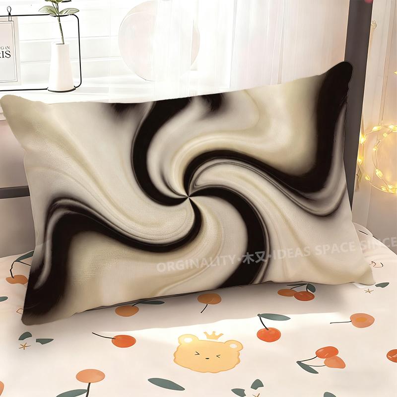 Abstract Swirl Pattern Pillowcase Suitable For Sofa Bedroom Car Pillow Cover Cushion Rectangular Back Cushion