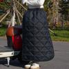 Heated Insulated Polyester Fabric Leg Cover for Motorcycle Waterproof Design Windproof Apron Commuters Gear Quick Install