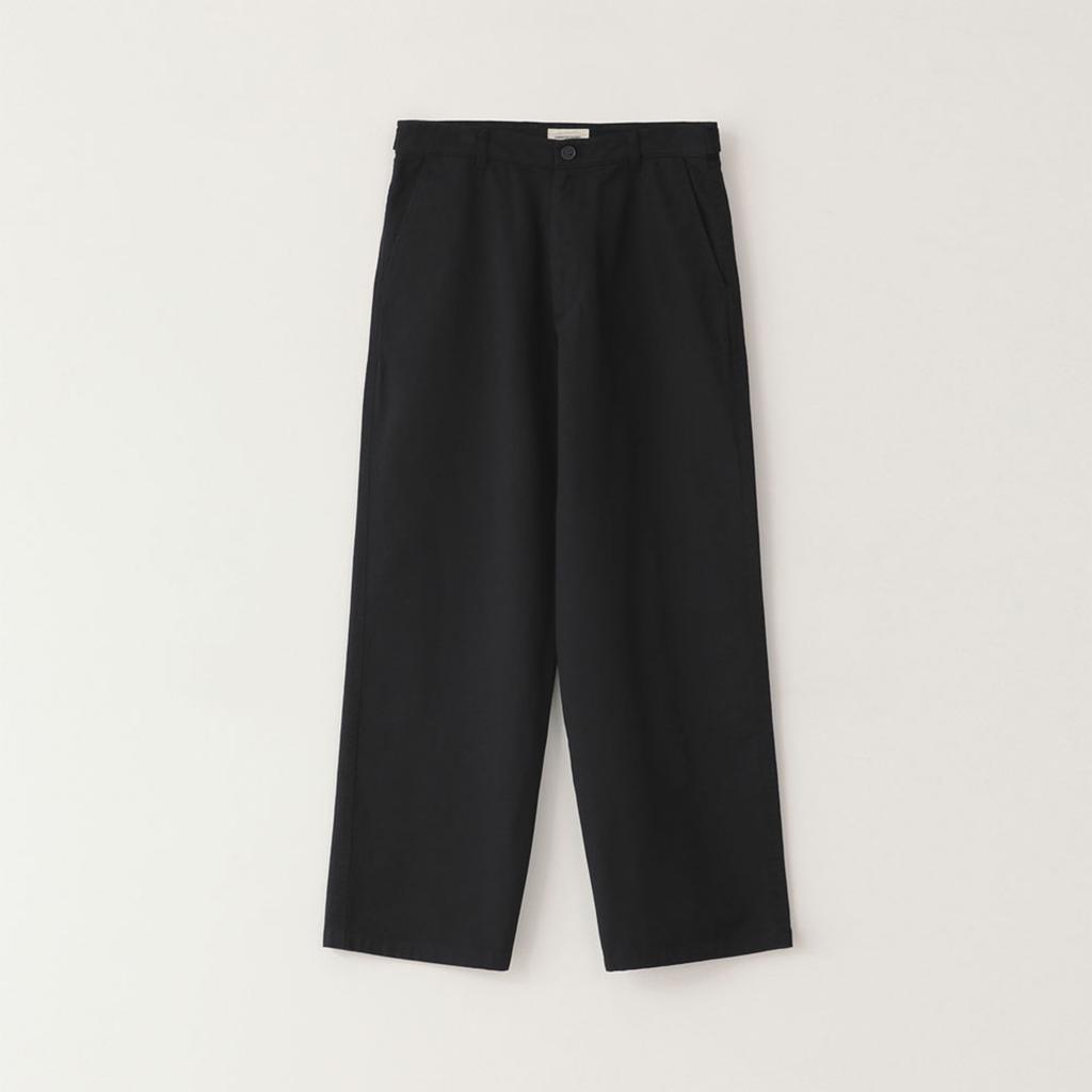 HARPSICHORD Washed Drill Chino Pants(Black)