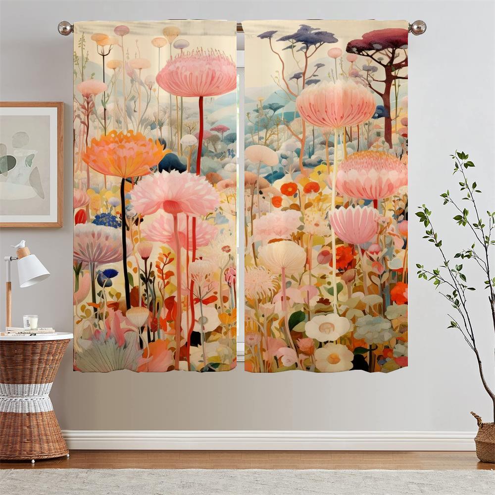 

Сад разума Рождественские шторы для гостиной Жалюзи Таможенная бесплатная доставка Товары Тканевые подхваты для штор Щупальца W50xH70cmx2pcs-CL