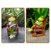 Charm Resin Animal Sculpture Artistic Figure With Tiny Couch Home Decors For Collectors Eye Catching Animal Decors