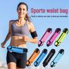 Large Capacity Solid Color Sweatproof Sports Waist Bag for Running & Mountaineering