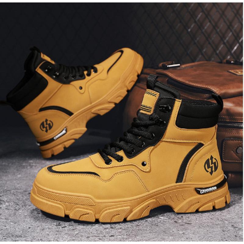 Autumn and Winter New High-top Martin Boots Tooling Locomotive Shoes Versatile Casual Shoes Trendy Shoes