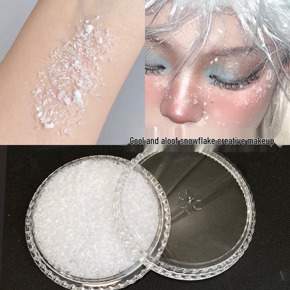 Winter Snowflake Face Makeup Sequins and Rhinestone Decor Accessories