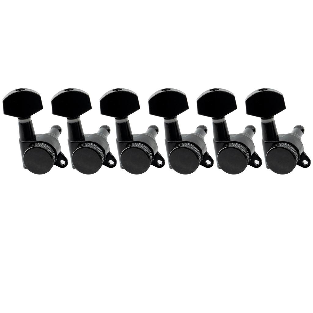 Musiclily Pro 6-Piece Locking Tuners for Fender Strat/Telecaster Electric Guitars, Black