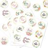 Set of 90Pcs Eid Mubarak Sticker 40mm Decorative Wrapping Sticker for Journal Planner Packaging Party Decoration