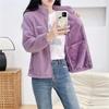 Women's Thickened Fleece Outerwear: Wind-Resistant and Cozy High-Neck Athletic Casual Jackets for Spring & Autumn Outdoors