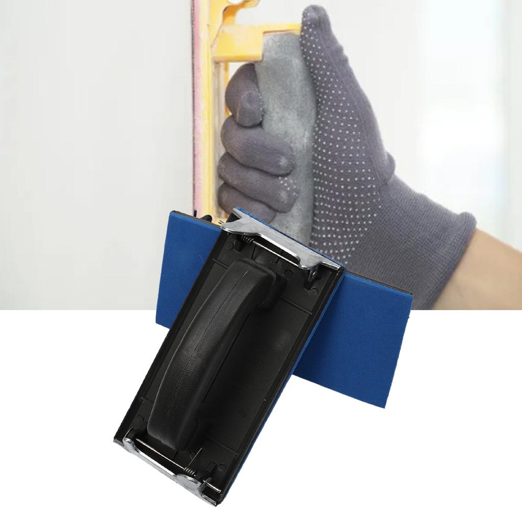 Hand   Sander Bracket Plastic Sandpaper Sheet Holder Manual Hand Sanding Block