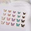 5Pieces/set Butterfly Nail Charms Butterfly Rhinestones Nail Art Decoration DIY