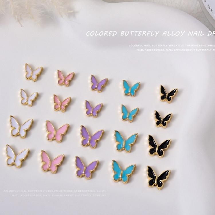 5Pieces/set Butterfly Nail Charms Butterfly Rhinestones Nail Art Decoration DIY