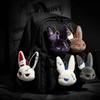 Gothic Style Bunny Plush Keychain Plush Rabbit Bag Charm Cute Bunny Keyring  Daily Carry