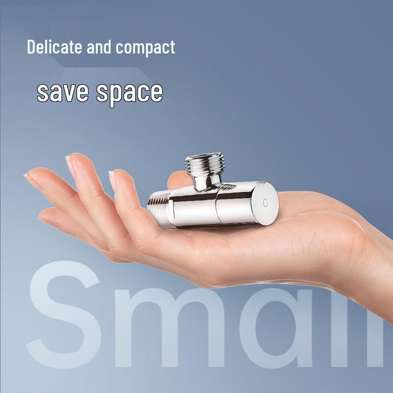 OULIN Brass Hot & Cold Angle Shut-off Valve (2-Pack)
