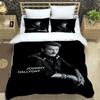 3D Johnny Hallyday bedruckte Bettwäsche-Sets exquisites Bettwaren-Set Bettbezug Steppbett-Set Bettwäsche-Set Luxus Geburtstagsgeschenk