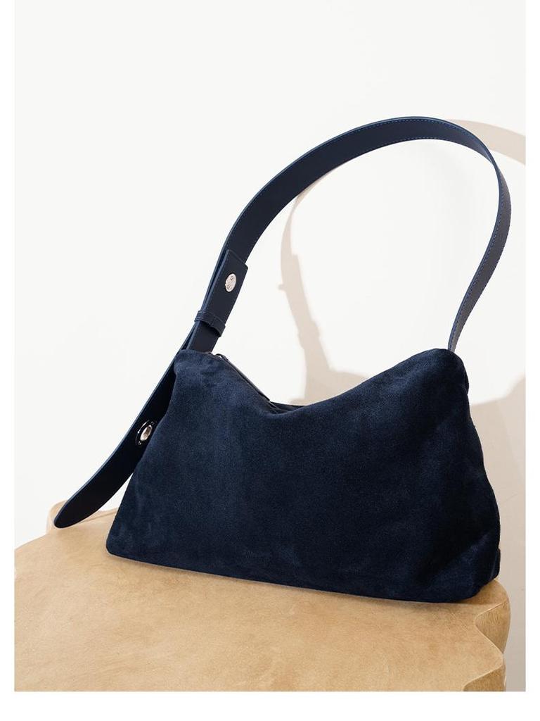 Genuine Leather Women's Tote Bag - High-Silk Matte Cowhide, Large Capacity, Commuting Shoulder/Underarm Bag