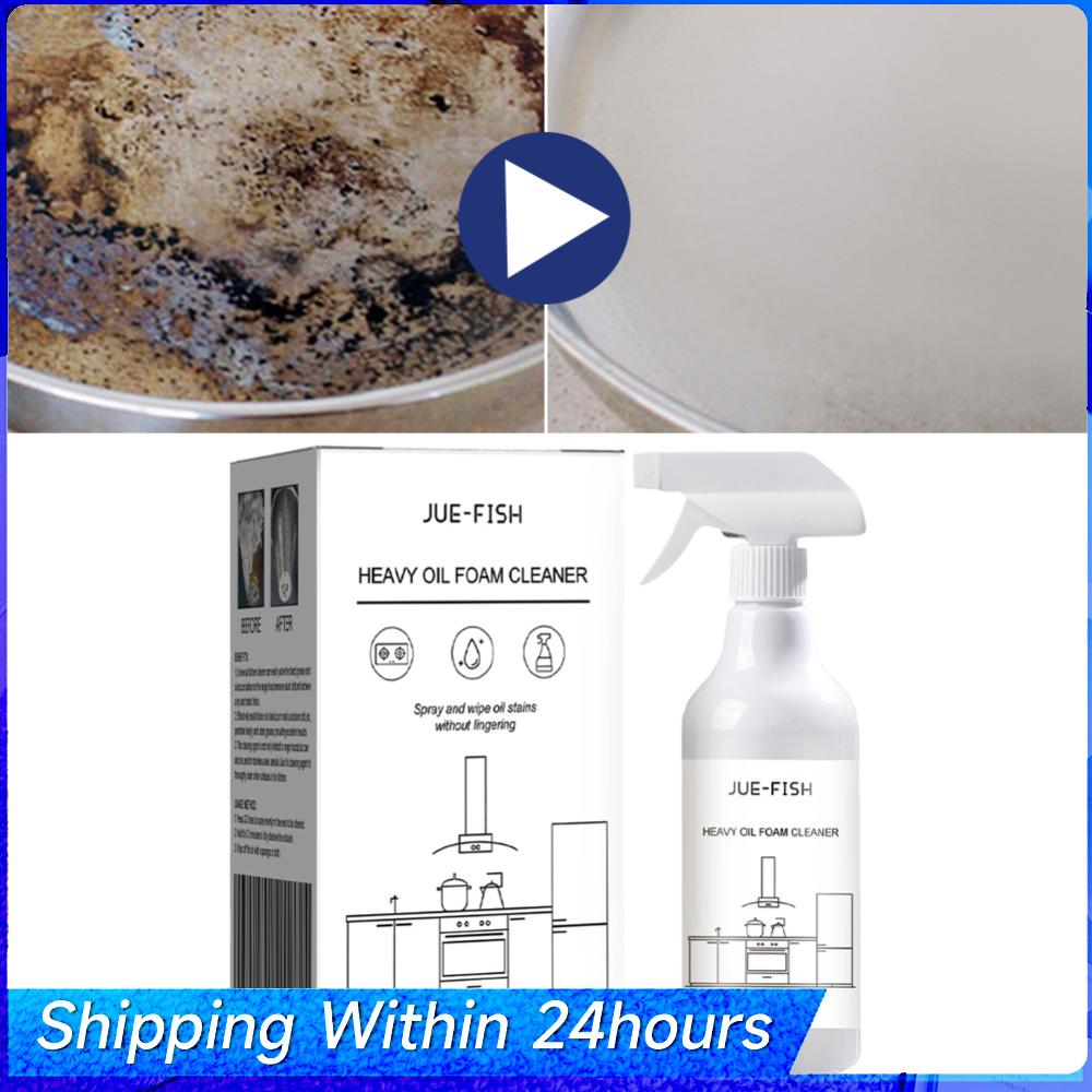 60ml Splash Foam Spray Multipurpose Heavy Oil Foam Cleaner with Sponge & Cloth Stain Remover Kitchen Oven Grills Cleaner China Mainland