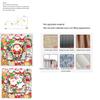 50pcs Santa Claus Xmas Tree Snowman Pvc Waterproof Reusable Stickers For Bag Decoration