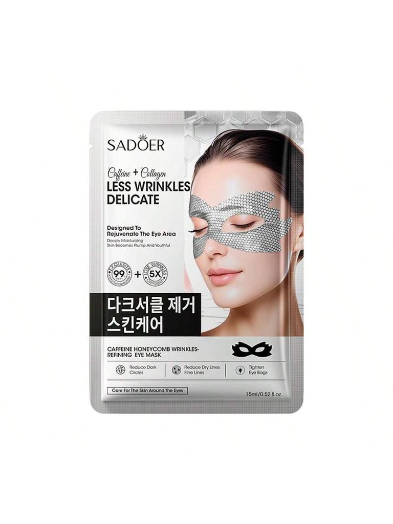 1/5/10pcs Caffeine Honeycomb Anti-Wrinkle Eye Mask, Eye Puffiness Gel Treatment Mask, Dark Circle Ey