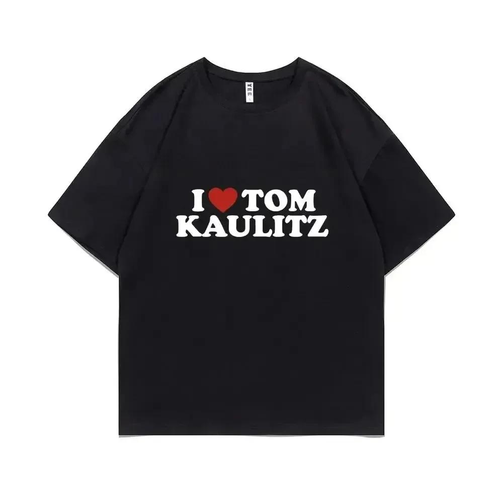 Rocková kapela Tokio Hotel Kaulitz Tisk Tričko Bavlněné tričko Trend krátký rukáv Tee Dámské hip hop streetwear tričko oblečení