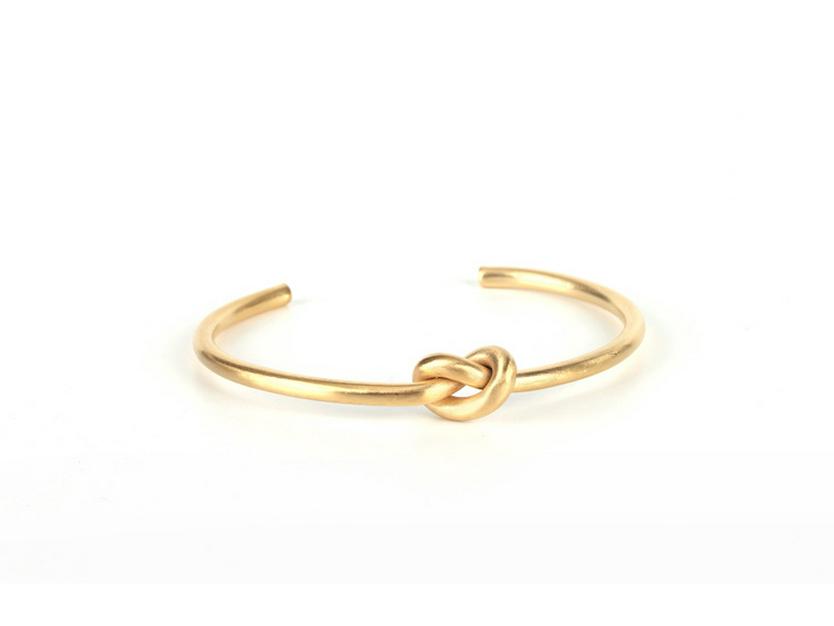 

Трендовые японские и корейские матовые браслеты с узлами - Универсальные парные открытые браслеты-манжеты с дизайном концентрического узла.