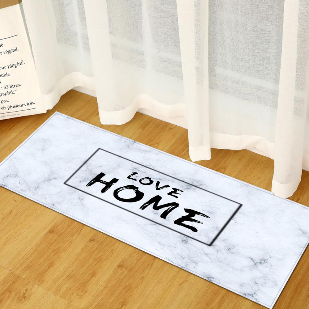 3D Digital Printing Bathroom Non-Slip Door Mat Kitchen Absorbent Strip Bedroom Floor Mat Yoga Mat Living Room Carpet