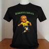Roberto Carlos Brazil Player Worldcup Cartoon Shirt Black Color