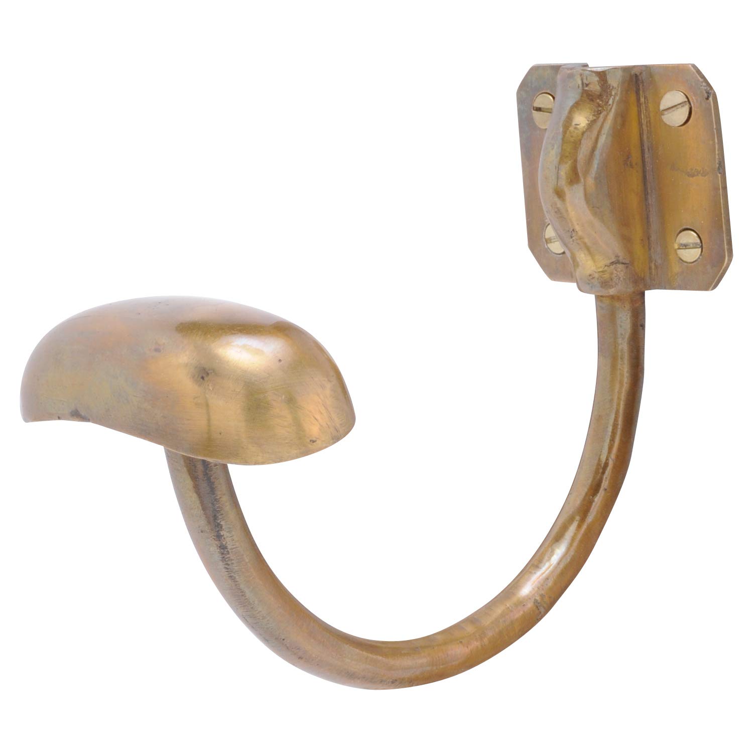 

GALLUP Classic Wall-Mounted Coat Hook, Brass, Antique Style, with Screws, 7505-27 (Gold)