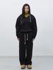 Generalidea Unisex Stitch Sweat Hoodie Set [Black] / Sbe4U51013Set