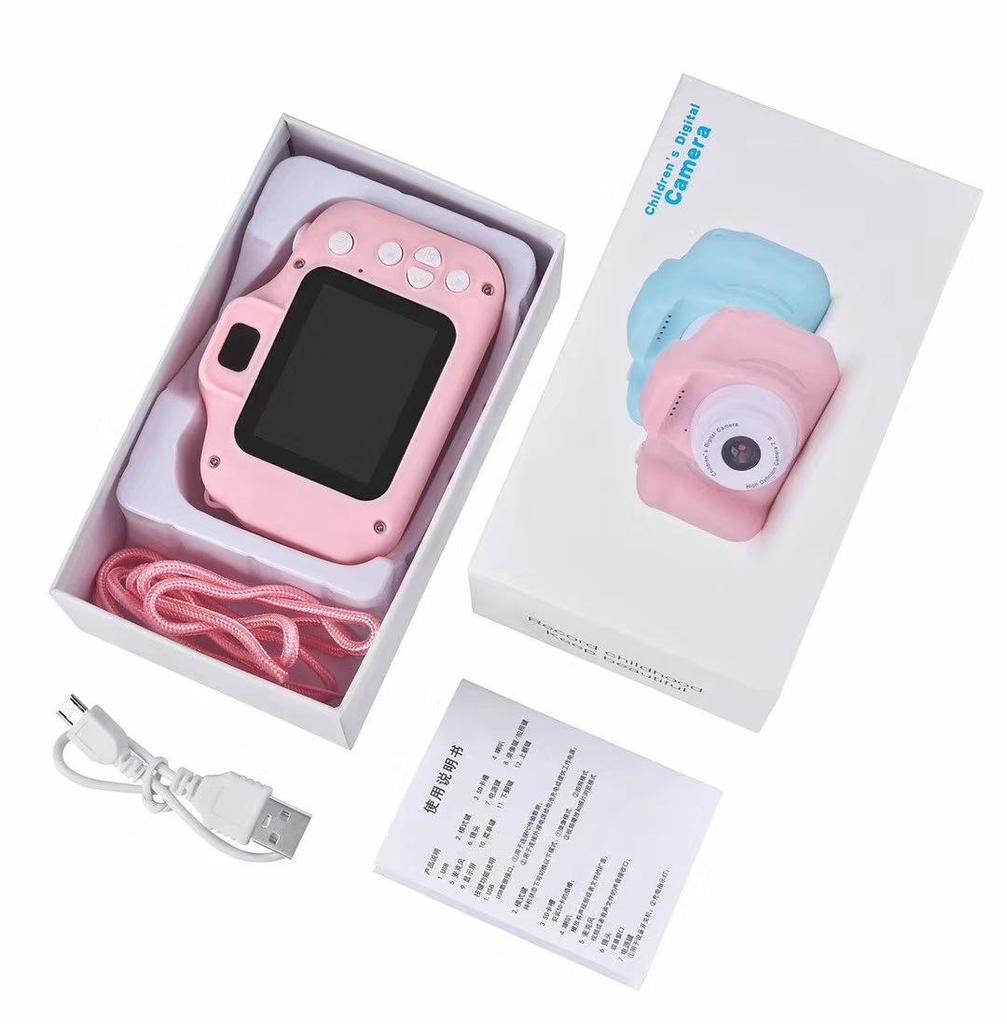 Çocuk HD Dijital Çizgi Film Kamera - Çocuklar İçin Mini Oyuncak Doğum Günü Hediyesi