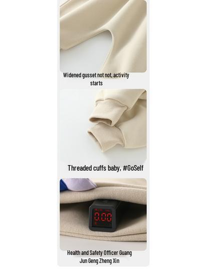 DUUDUU Thickened Fleece-Lined Pants for Newborns - A-Class Large Baby Sweatpants for Autumn/Winter 2025