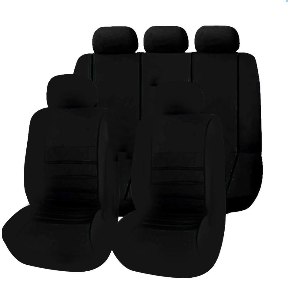 Universal Cross-Waist Fabric Car Seat Cover - All-Season Full Coverage for Export